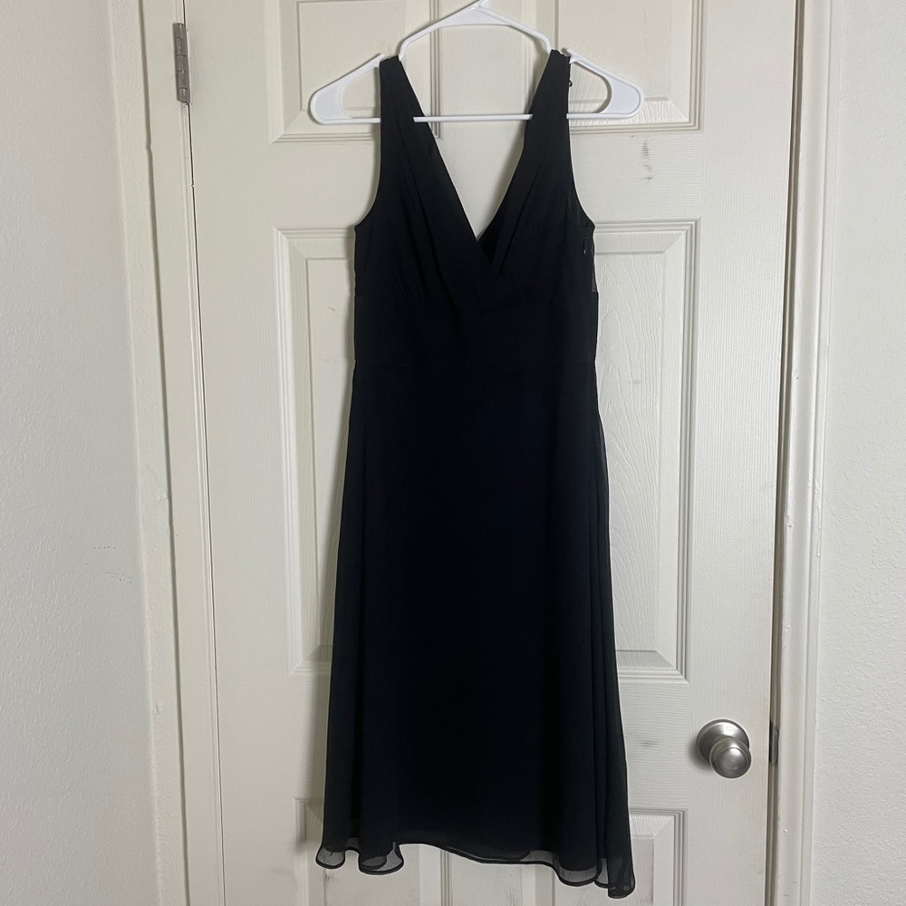 J crew black 100% silk dress
